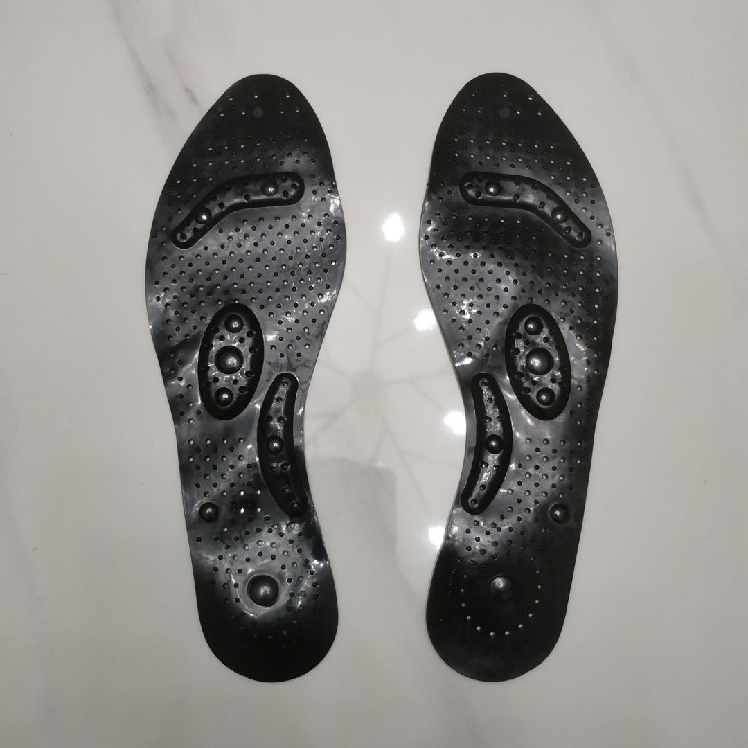 Transparent magnetic therapy insole with 8 magnets