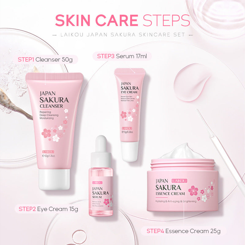 Sakura 4-Piece Skin Care Set