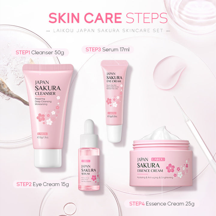 Sakura 4-Piece Skin Care Set