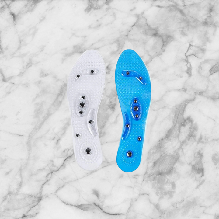 Transparent magnetic therapy insole with 8 magnets