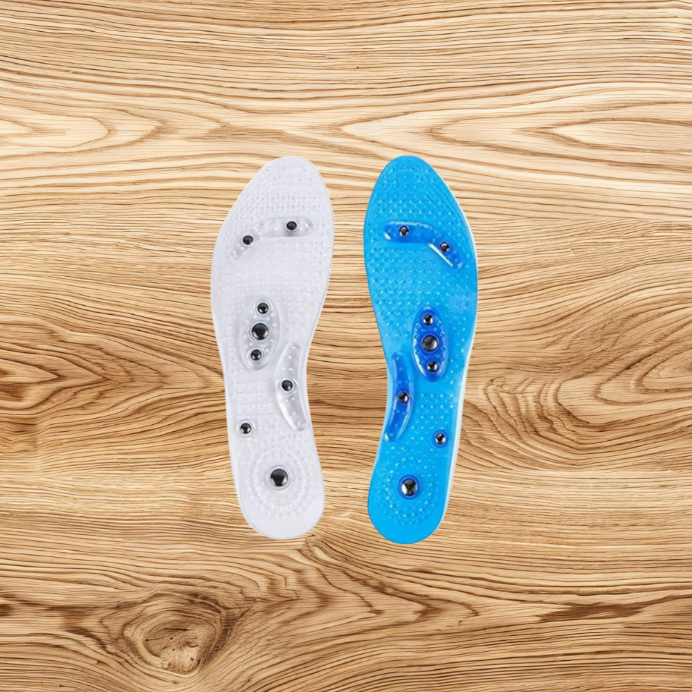 Transparent magnetic therapy insole with 8 magnets