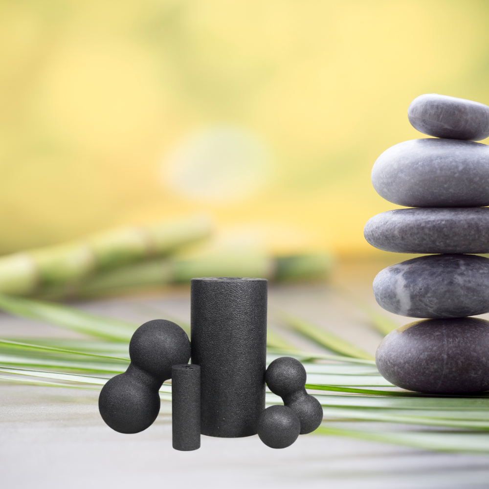 EPP Hollow Yoga Column Foam Roller Set Peanut Fascia Ball